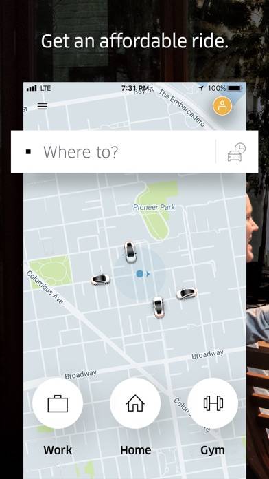 Uber Capture d'écran de l'application #1