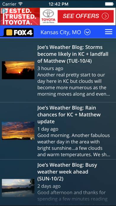 WDAF Fox 4 Kansas City Weather App screenshot #4