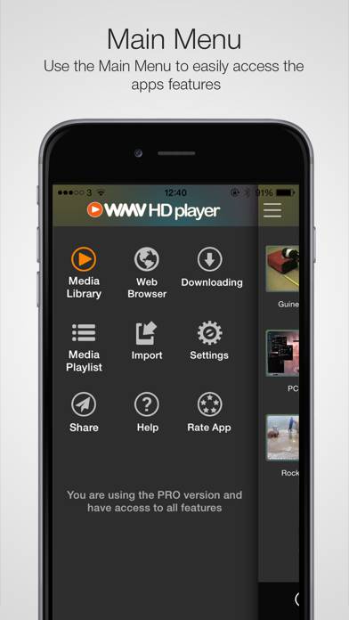 WMV HD Player Pro App skärmdump #4