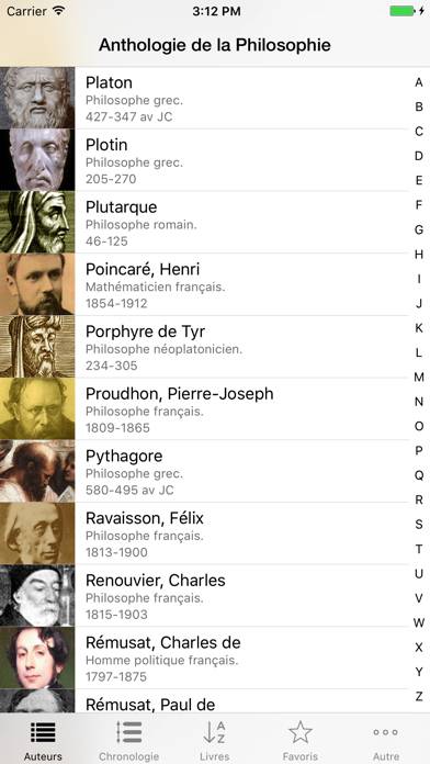Philosophie (Anthologie de la) App screenshot #1