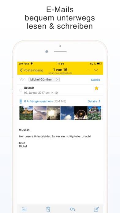 WEB.DE Mail & Cloud App-Screenshot #3