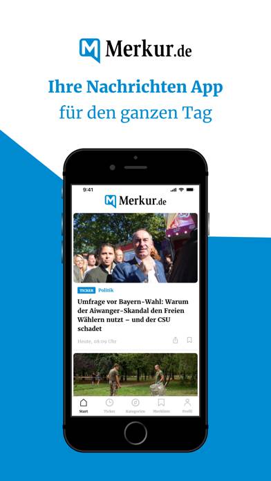 Merkur: Aktuelle Nachrichten App screenshot #1