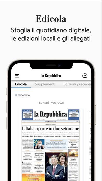 La Repubblica Schermata dell'app #6