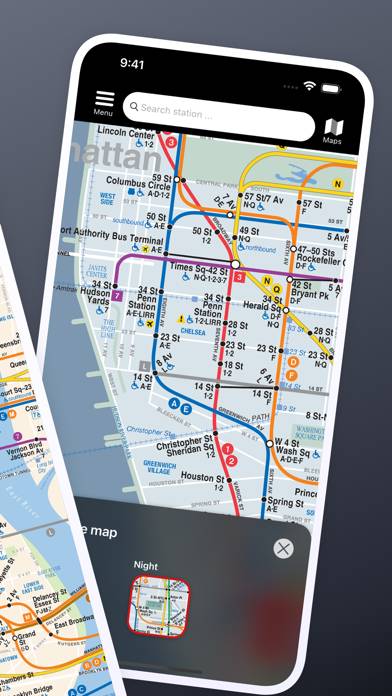 New York Subway MTA Map Capture d'écran de l'application #2