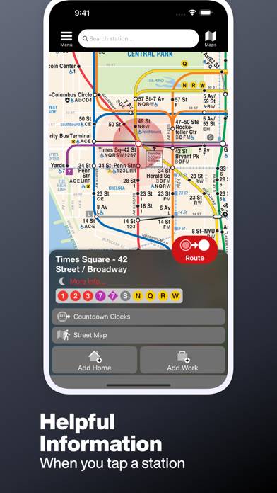 New York Subway MTA Map Capture d'écran de l'application #5