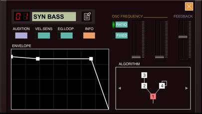 DXi FM synthesizer Captura de pantalla de la aplicación #2