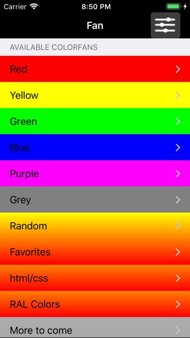 ColorFan Captura de pantalla de la aplicación #1