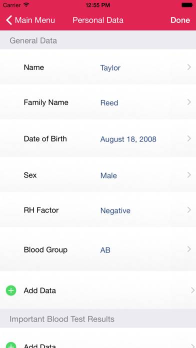 My Blood Test Captura de pantalla de la aplicación #3