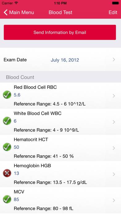 My Blood Test Capture d'écran de l'application #4