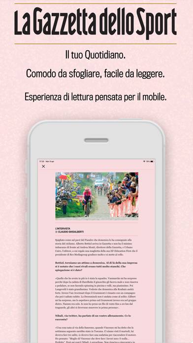 Gazzetta Reader Schermata dell'app #3