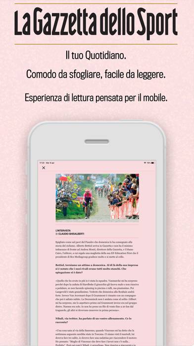 Gazzetta Reader App screenshot