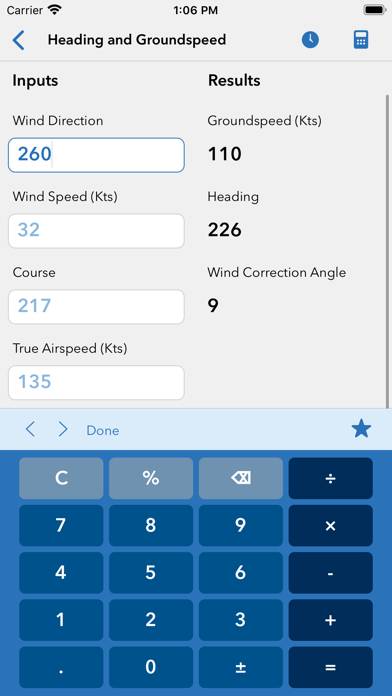Sporty's E6B Flight Computer Schermata dell'app #2