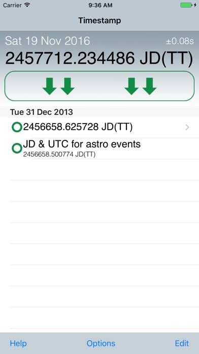 Emerald Timestamp Captura de pantalla de la aplicación #2