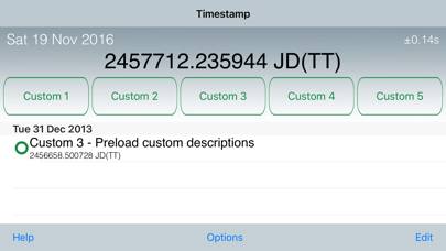Emerald Timestamp Captura de pantalla de la aplicación #3