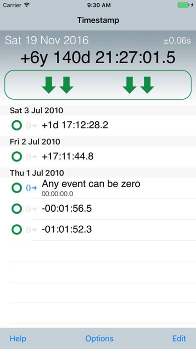 Emerald Timestamp Captura de pantalla de la aplicación #4