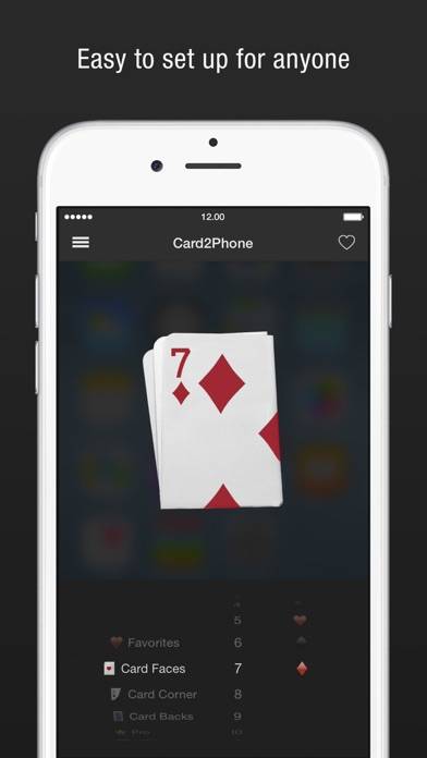 Card2Phone App screenshot #2
