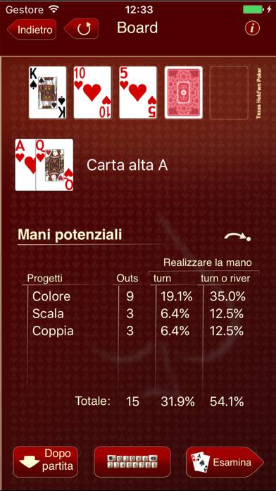 The Poker Calculator Schermata dell'app #2