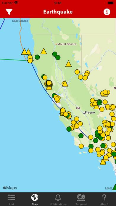 Earthquake News And Alerts App screenshot