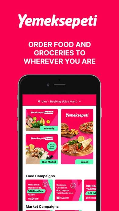 Yemeksepeti: Food & Grocery Uygulama ekran görüntüsü #1