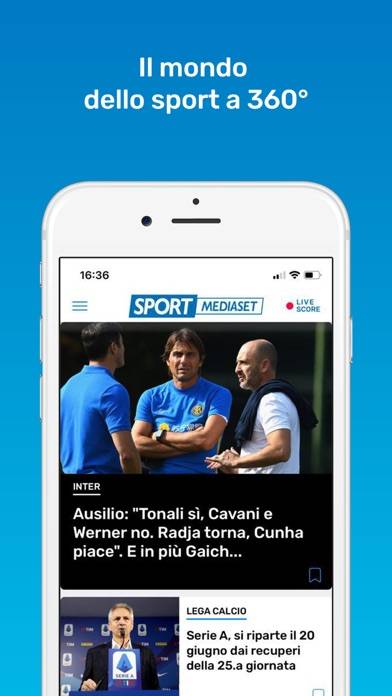 SportMediaset Schermata dell'app #1