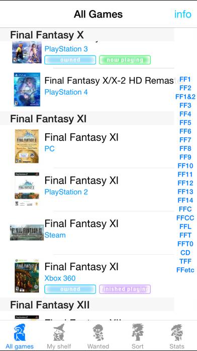 FFcollection for Final Fantasy Schermata dell'app #1