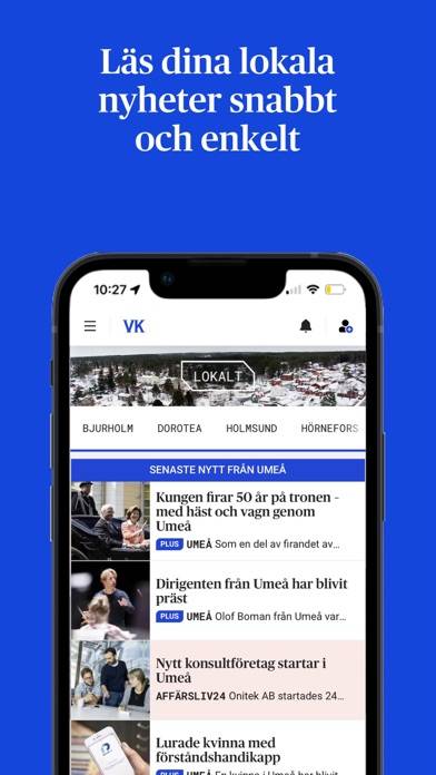 Västerbottens-Kuriren App skärmdump #3
