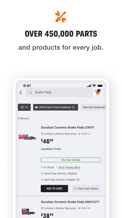 AutoZone Auto Parts & Repair App screenshot