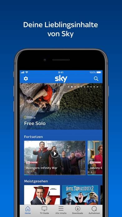 Sky Go App-Screenshot #1