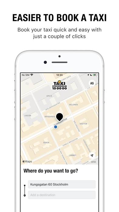 Taxi Sthlm App skärmdump #1