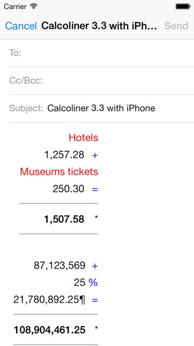 Calcoliner Captura de pantalla de la aplicación #3