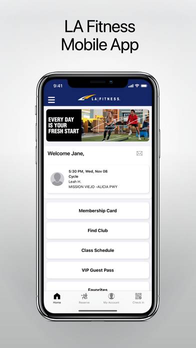 LA Fitness Mobile App screenshot #1