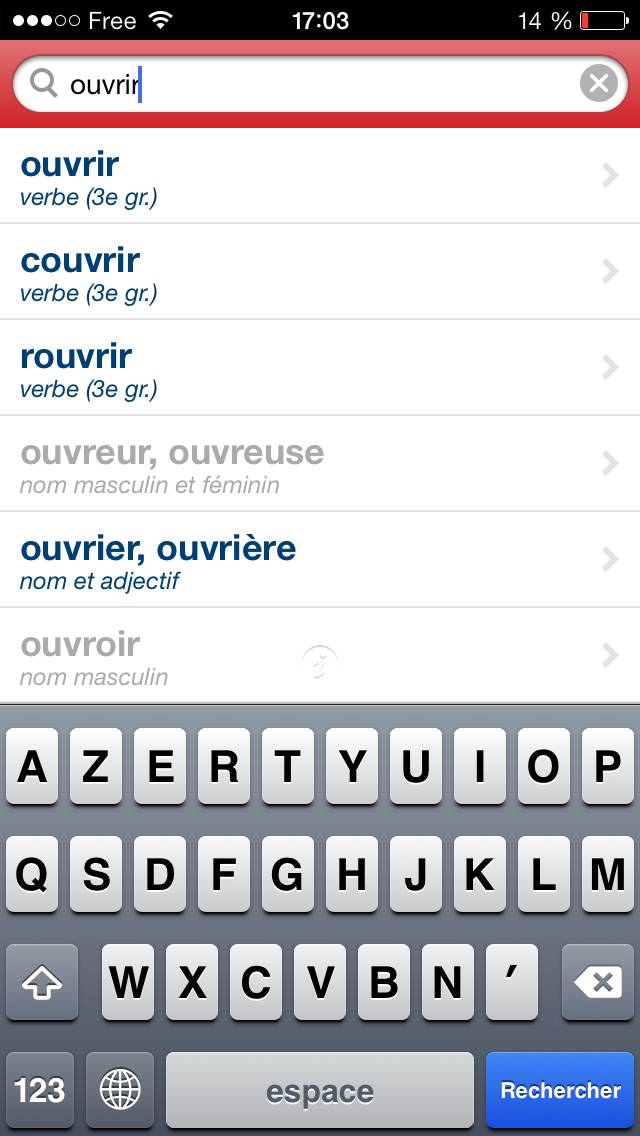 Bescherelle Synonymes App screenshot #2