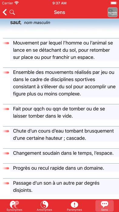 Bescherelle Synonymes Capture d'écran de l'application