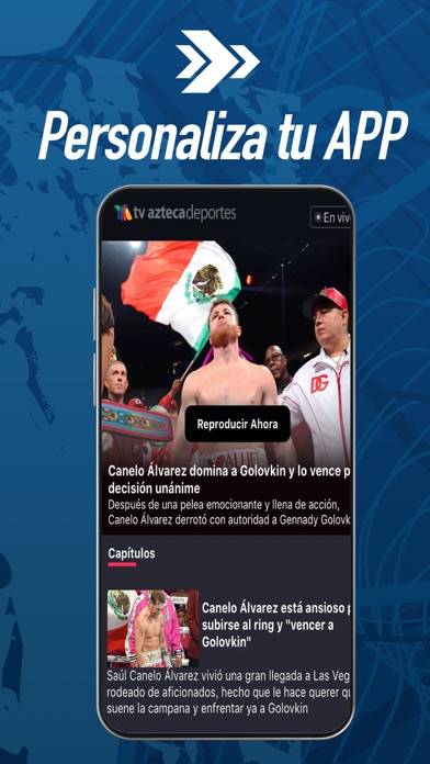 TV Azteca Deportes Captura de pantalla de la aplicación