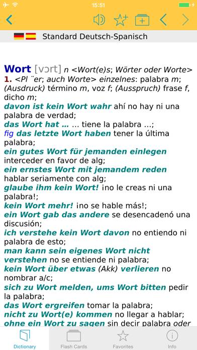 Big German Spanish Dictionary screenshot