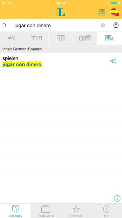 Big German Spanish Dictionary Captura de pantalla de la aplicación #2