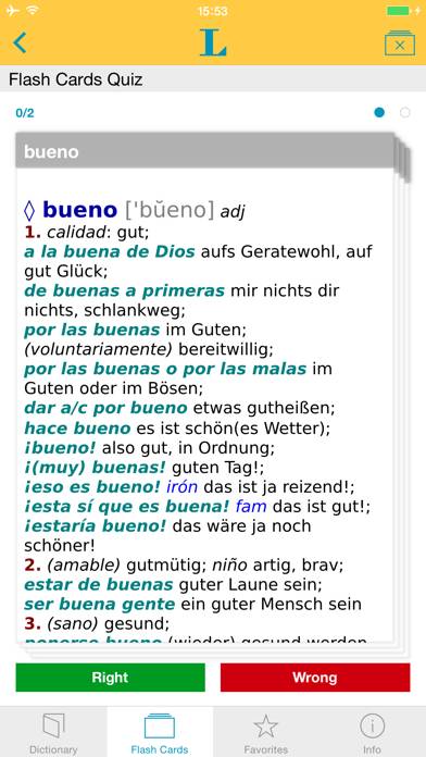 Big German Spanish Dictionary Captura de pantalla de la aplicación #3
