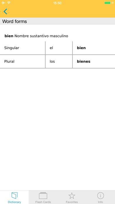 Big German Spanish Dictionary Captura de pantalla de la aplicación #5