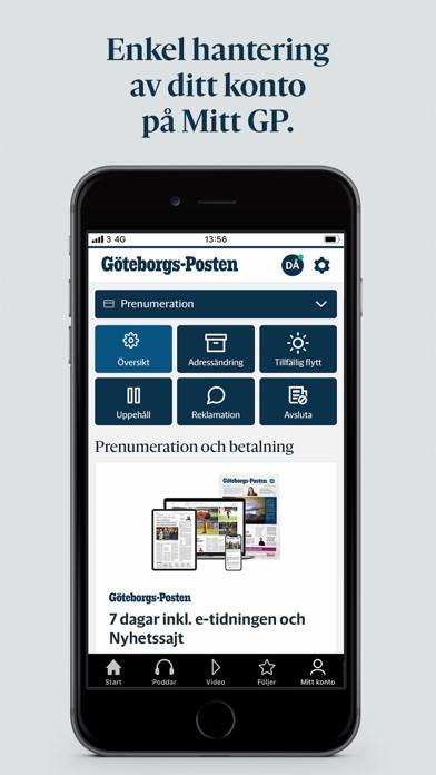 Göteborgs-Posten App skärmdump #6