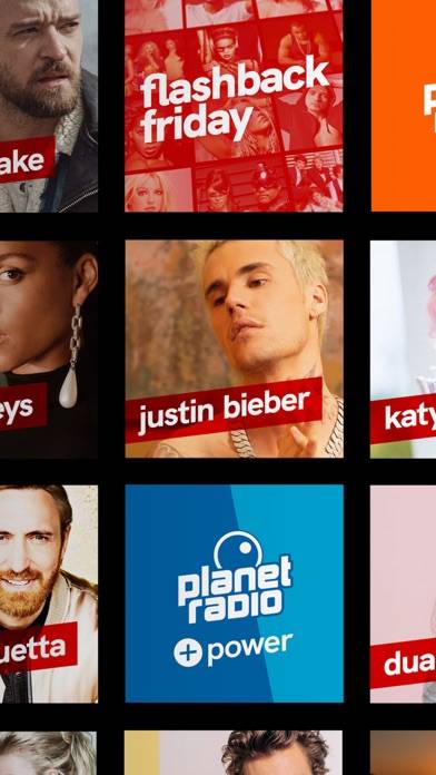 Planet radio App-Screenshot