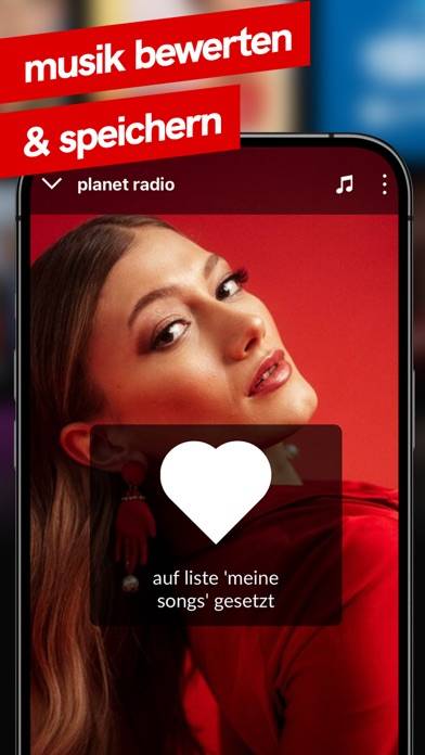 Planet radio App-Screenshot