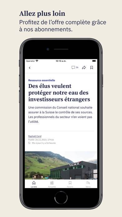 Tribune de Genève App screenshot