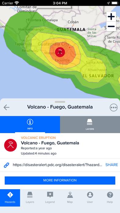 Disaster Alert (PDC Global) Captura de pantalla de la aplicación
