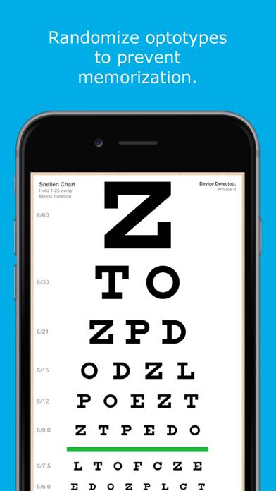 Eye Chart HD Captura de pantalla de la aplicación