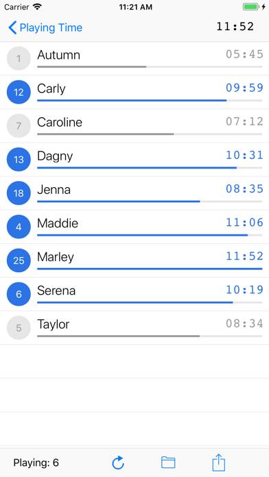 Playing Time App screenshot