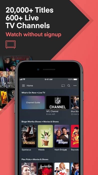 Plex: Watch Live TV and Movies App screenshot