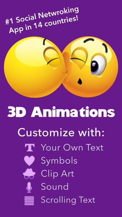 3D Animations plus Emoji Icons App screenshot #1