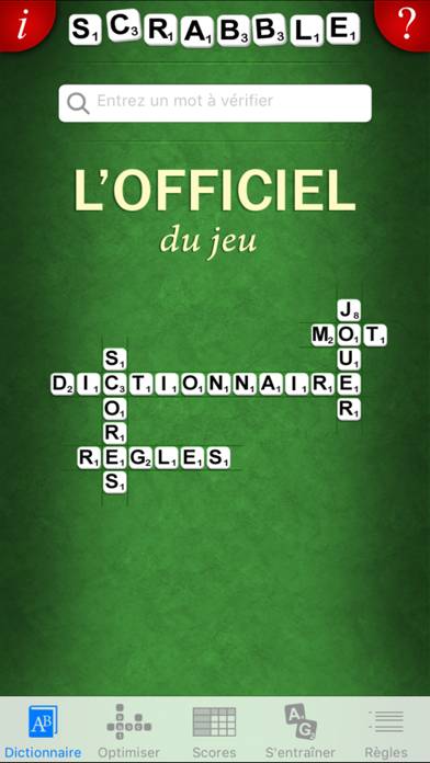 L’Officiel du SCRABBLE Dictionnaire capture d'écran #1