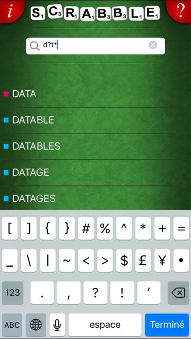 L’Officiel du SCRABBLE Dictionnaire capture d'écran #2