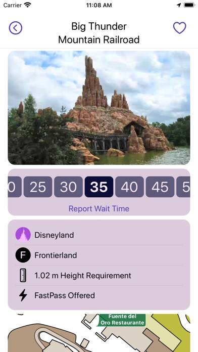 Wait Times: Disneyland Paris App screenshot